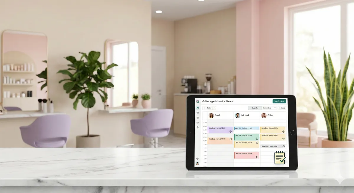Güzellik salonu randevu takvimi görseli